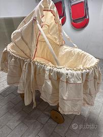 Culla in vimini per neonati