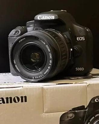 canon 500d con 1800 scatti nuova in scatola