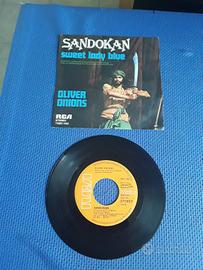 Vinile 45 giri Sandokan Sweet Lady Blue 1976
