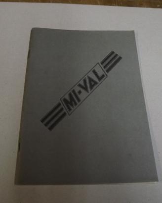 LIBRETTO DI USO E MANUTENZIONE MIVAL MOTO 175 cc