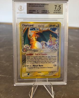 CHARIZARD DELTA CRYSTAL GUARDIANS 2006 BGS 7.5