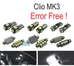 KIT 15 LAMPADE LED INTERNE PER RENAULT CLIO III MK
