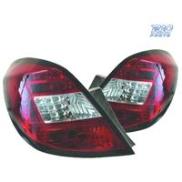 FANALI OPEL CORSA D 06-14 LED ROSSO CROMATO