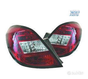 FANALI OPEL CORSA D 06-14 LED ROSSO CROMATO