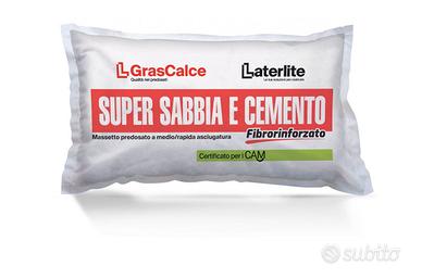 SABBIA  CEMENTO - Bancale 40 sacchi da 25 kg