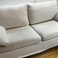 Divano 2 posti 190 cm con cuscini in piuma – tessu