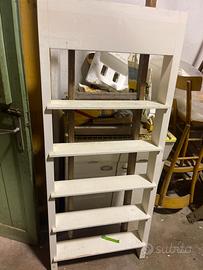 Scaffale legno bianco