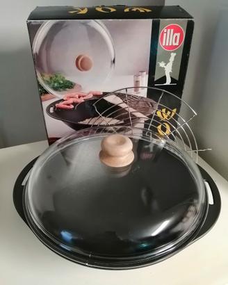 PENTOLA WOK KW97 Diam. 33 cm in ghisa marca ILLA