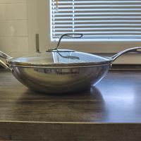 Wok Tupperware linea mastro 32cm acciaio inox