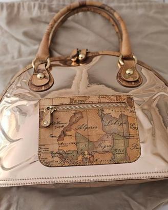 Borsa 1ª Classe Alviero Martini Gold Patent Leathe
