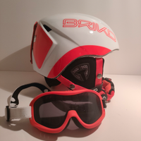 Casco ed occhiali da sci bimbo