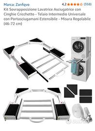 kit sovrapposizione lavatrice asciugatrice