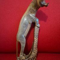 scultura pantera in corno fine 800 primi 900