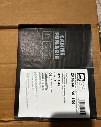 Canna fumaria DN130 doppia parete 50 cm nuova