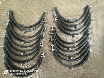 collari acciaio  pesante gomma antirumore 267-273 