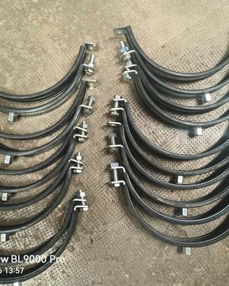 collari acciaio  pesante gomma antirumore 267-273 