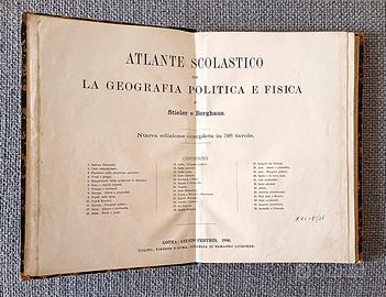 Atlante scolastico Stieler e Berghaus 1886
