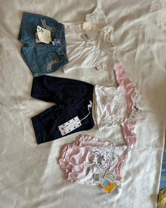 Vestitini bimba 3-6 mesi estate nuovi
