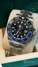 Rolex Gmt Batman 12/2024 Oyster 99% Nuovo 126710