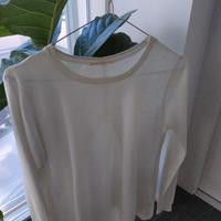 Maglia girocollo bianca svasata GAS - taglia S