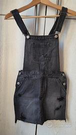 Salopette/abito jeans Hollister grigio/nero XS