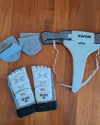 Protezioni combattimento taekwondo 