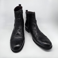 Stivali Uomo Vera Pelle Nera Bata N°45 – Eleganza