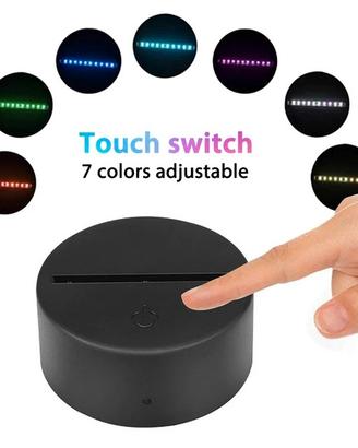 Base Supporto led RGB per lampade plexiglass 