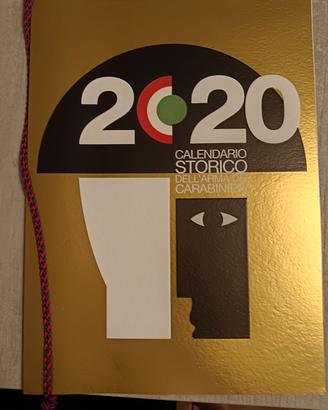 Calendario storico Arma dei Carabinieri anno 2020