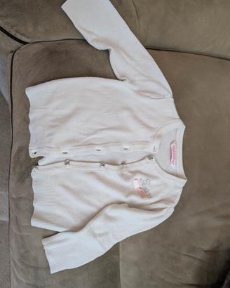Cardigan Guess neonata bianco