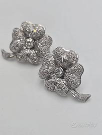 ORECCHINI FIORI ORO E DIAMANTI