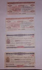 4 assegni circolare anni 70