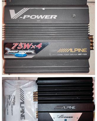 Amplificatori ALPINE MRP-F200 e MRP-F240 car audio