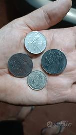 monete in lire da 50 con errore di conio e 100