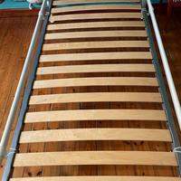 Letto singolo ferro battuto bianco