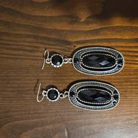 orecchini acciaio e cristallo