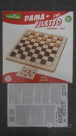 Dama + filetto 2 in 1 - legnoland