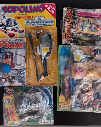 Set fumetti topolino con elicottero della polizia