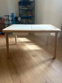 FLISAT Tavolo per bambini, 83x58 cm