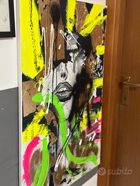 Quadro arte contemporanea grandi dimensioni certif