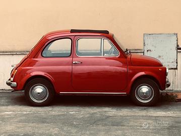 500 rossa fuoco 1965 F8 bulloni