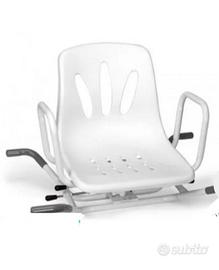 SEDIA GIREVOLE PER VASCA IN ACCIAIO INOX 