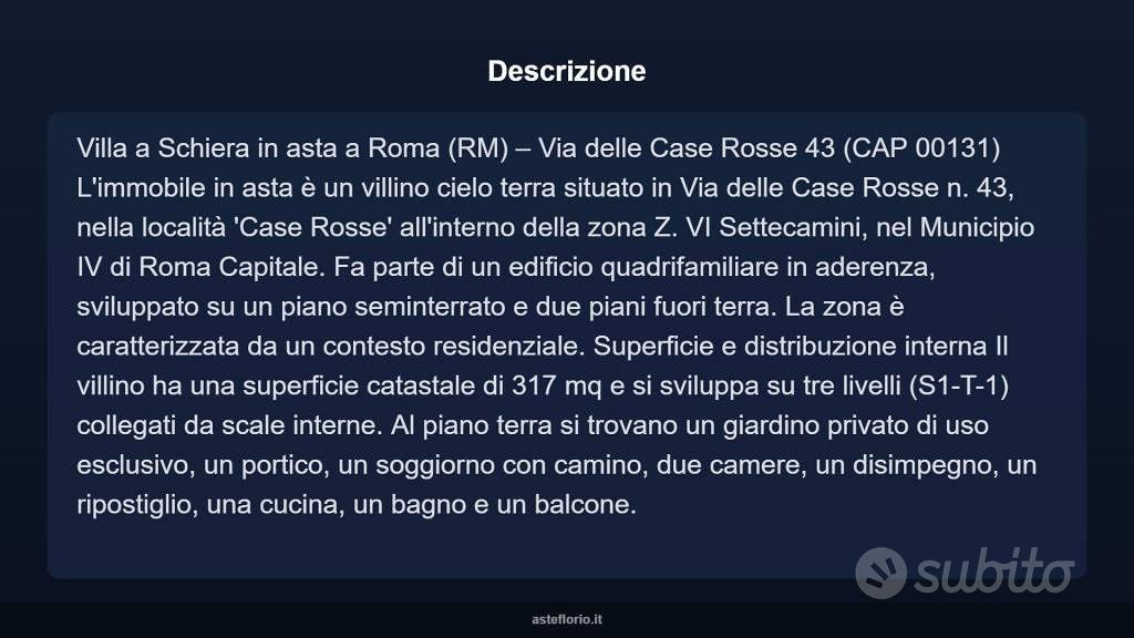Casa – Roma, Case Rosse, Settecamini - Vista 3