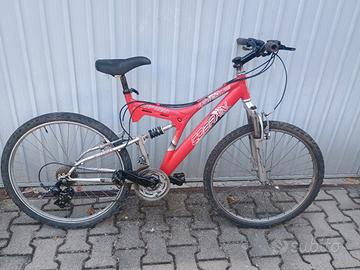 bicicletta bi ammortizzata raggio 26