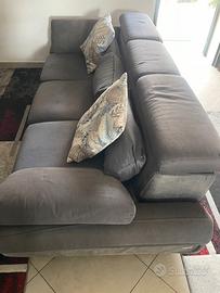 Divano Poltronesofa’ Baricella 4 posti + Pouf