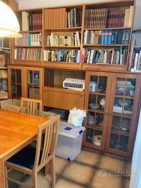Mobile basso con vetrinetta + librerie ikea