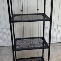 Scaffale libreria metallo e legno nuovo