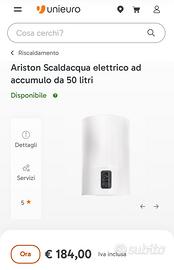 Ariston Scaldacqua elettrico ad accumulo 50l