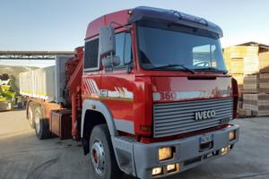 Iveco turbostar 190 33 fuller con gru fassi