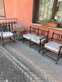 Set da giardino, arredamento poltrone e divanetto